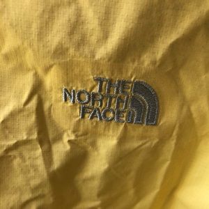 Yellow North Face Raincoat Large